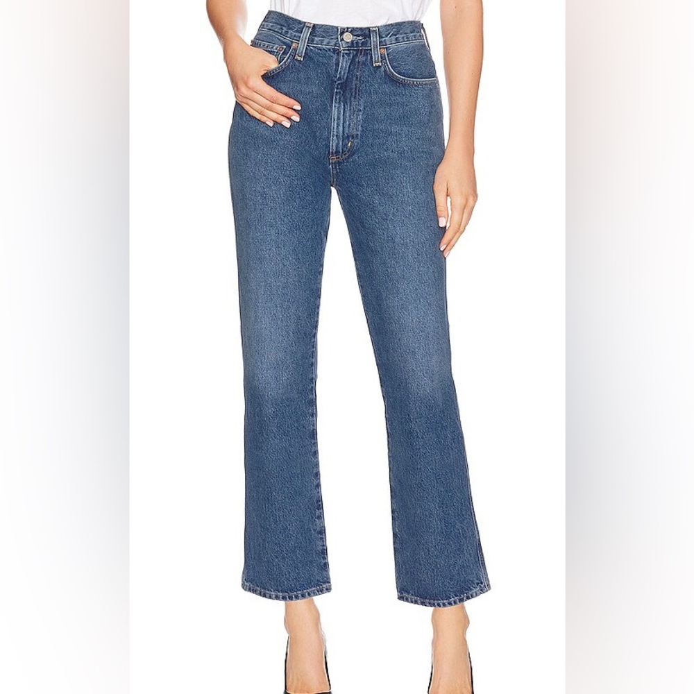 AGOLDE Pinch Waist High Rise Kick Flare in the wash named Sphere
